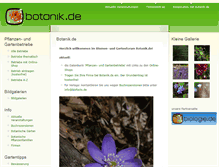 Tablet Screenshot of botanik.de